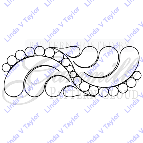 LT 2211 Scalloped feather Border